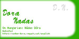 dora nadas business card
